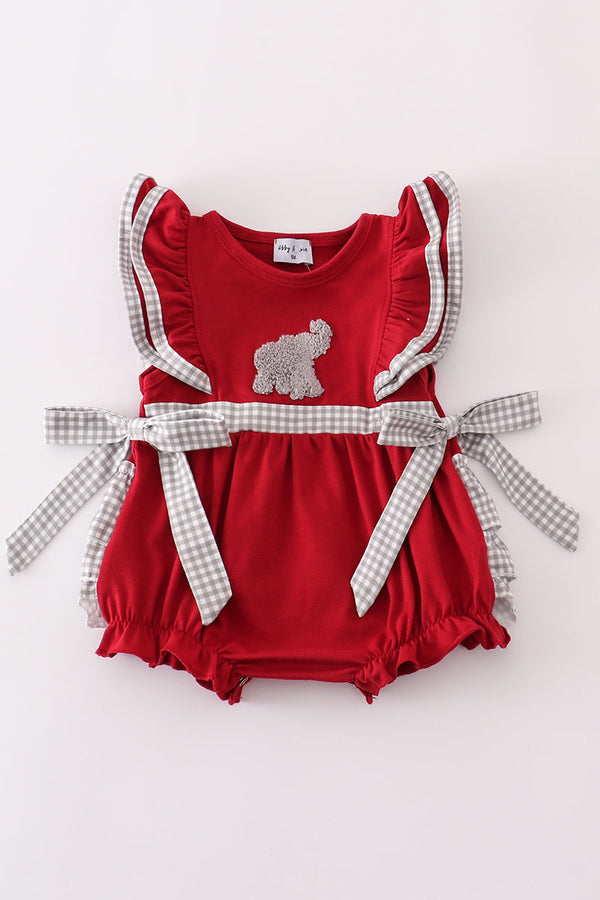 Alabama elephant french knot ruffle bubble