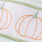 Green pumpkin embroidery stripe boy set