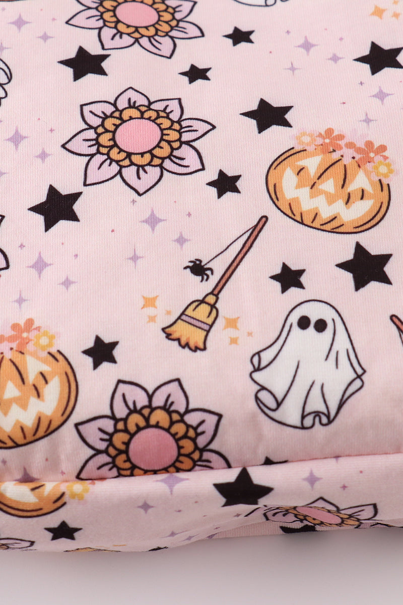 Pink halloween trick or treat bag