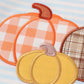 Blue stripe pumpkin applique boy set