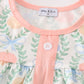 Pink pumpkin print baby girl set