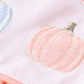 Pink pumpkin embroidery girl set