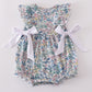 Vintage meadow print bow bubble