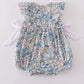 Vintage meadow print bow bubble