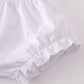 Vintage meadow print bow bloomer set