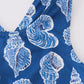 Blue conch print tennis skort set