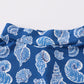 Blue conch print tennis skort set