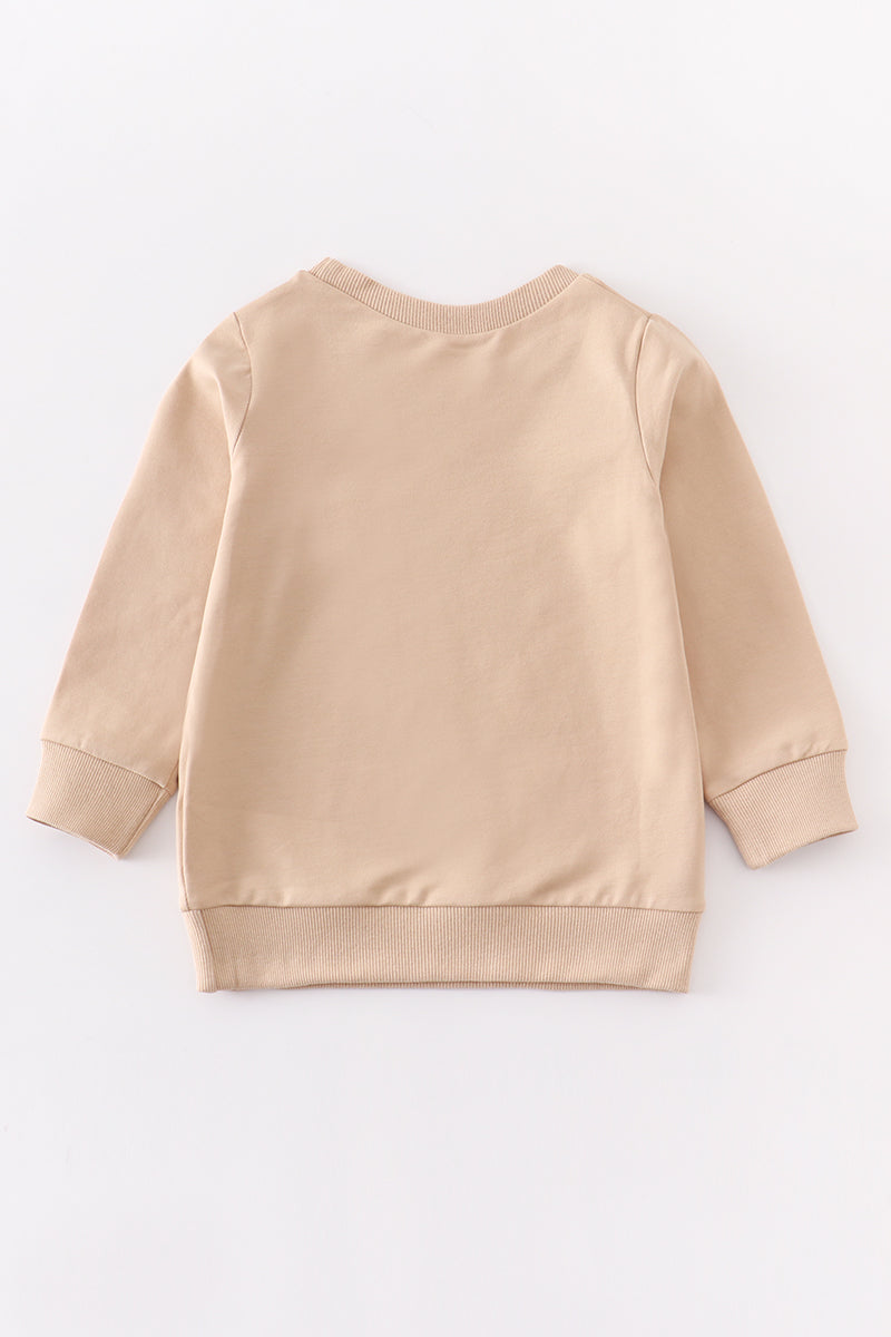 Beige LIFE IS picnic top