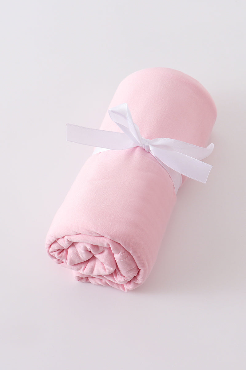 Blush baby bamboo swaddle blanket