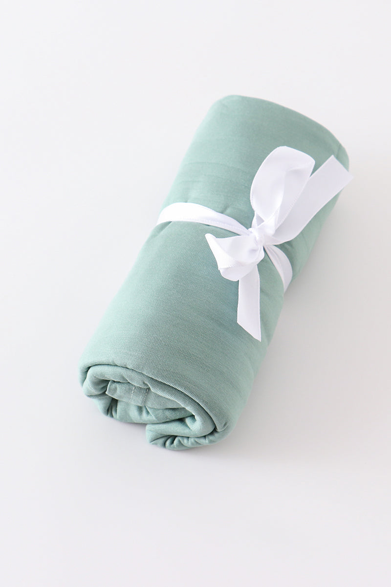 Sage baby bamboo swaddle blanket