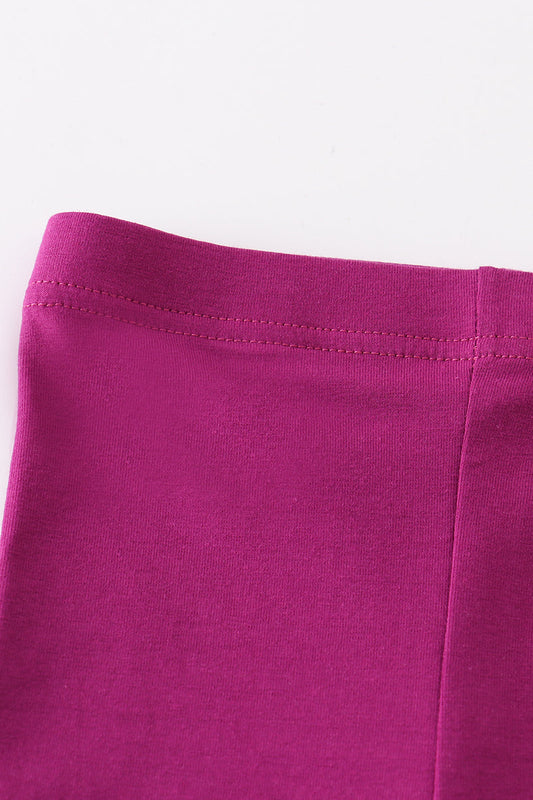 Purple hollow out legging