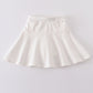 Cream basic skort