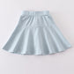 Blue basic skort