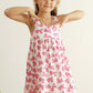 Hot pink barbie print girl dress