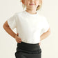 Premium Ivory basic T-shirt Kids and adult