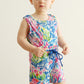 Blue undersea coral garden girl jumpsuit