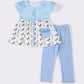 Blue duck girl pants set