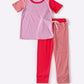 Color blocked girl pants set