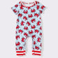 Red crab baby boy romper