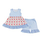 Lobster print girl shorts set