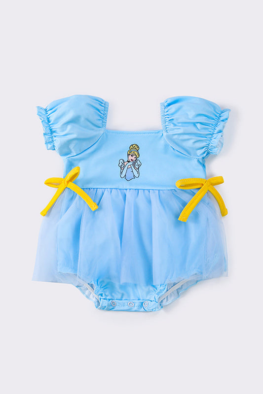 Blue princess tulle baby bubble