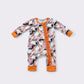 Halloween ghost ruffle romper