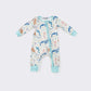 Blue marine creature boy romper