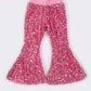 Pink sequin bell pants