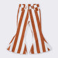 Brown stripe bell denim jeans