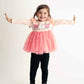 Pink "soopky" ruffle girl set