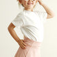 Premium Ivory basic T-shirt Kids and adult