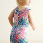 Blue undersea coral garden girl jumpsuit