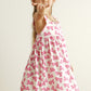 Hot pink barbie print girl dress