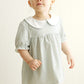 Sage stripe girl bloomer set
