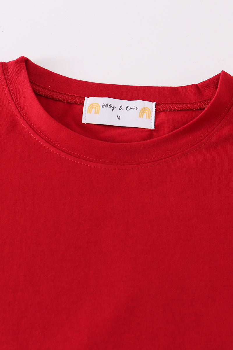 Premium Maroon basic T-shirt Kids and adult