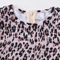 Leopard smocked girl dress mommy&me