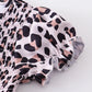 Leopard smocked girl dress mommy&me