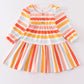 Multicolored stripe dress