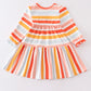 Multicolored stripe dress