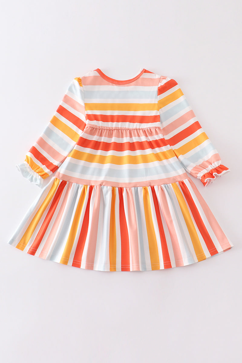 Multicolored stripe dress