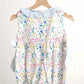 Floral easter bunny hand-smocked girl bubble
