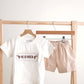 Khaki he is risen hand-smocked boy set