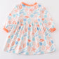 Marine print girl pajamas dress