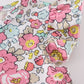 Pink floral print bloomer set