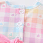 Rainbow pastel plaid girl bubble