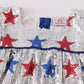 Patriotic star sequins dress