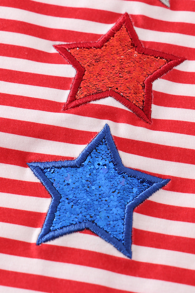 Patriotic star girl pants