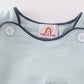 Green excavator applique boy bubble