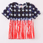 Patriotic flag print boy top