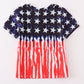 Patriotic flag print boy top